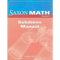 Saxon math course 2 solutions pdf