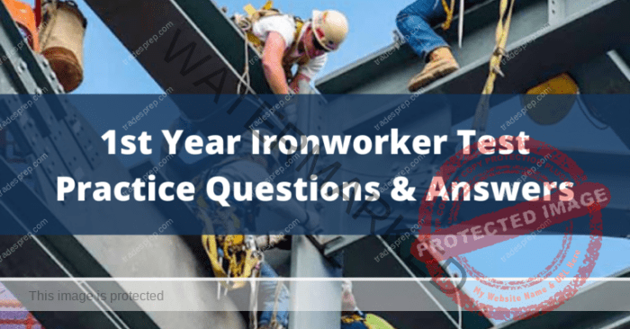 Ironworker test questions and answers