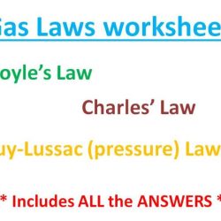 Understanding gas laws worksheet answers