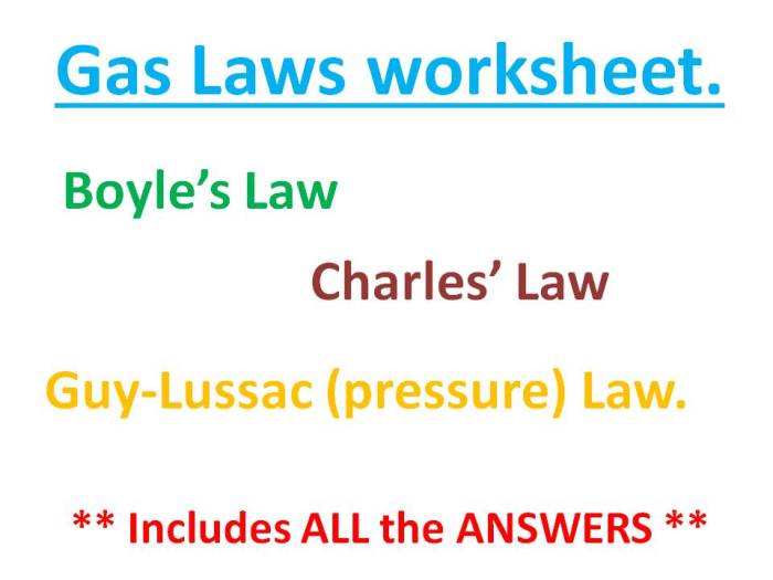 Understanding gas laws worksheet answers