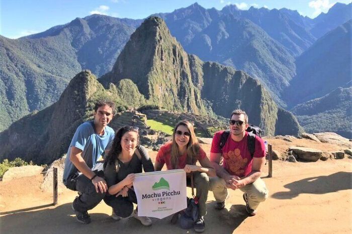 Dos amigos y yo ir machu picchu el verano pasado