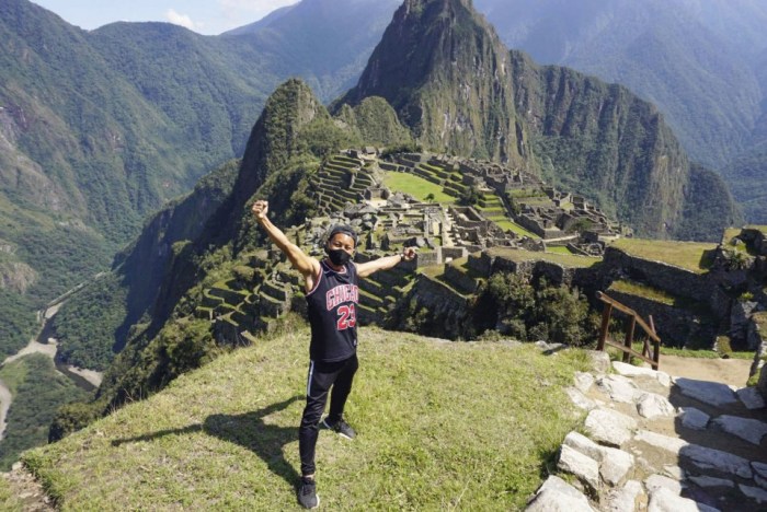 Dos amigos y yo ir machu picchu el verano pasado